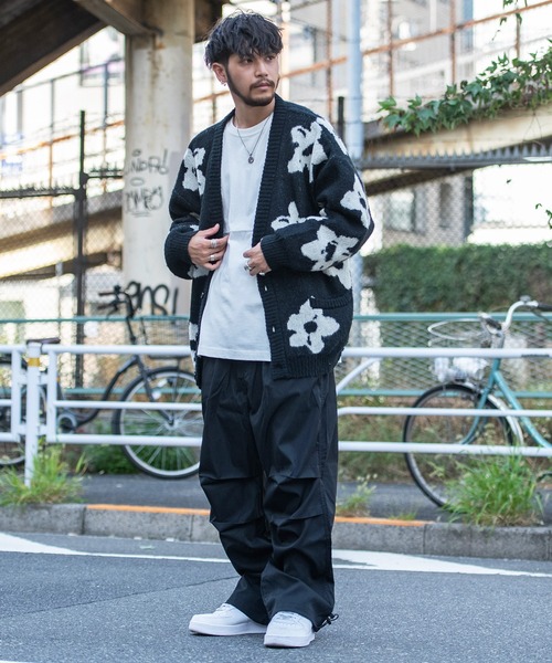 CavariA（キャバリア）の「『CavariA/キャバリア』総柄ジャガード起毛カーディガン（カーディガン/ボレロ・メンズ・マスタード/ブルー/ブラック・M/L）」の20枚目の写真