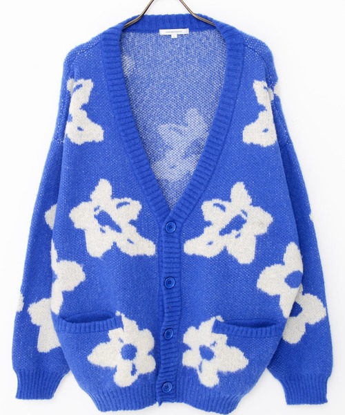 CavariA（キャバリア）の「『CavariA/キャバリア』総柄ジャガード起毛カーディガン（カーディガン/ボレロ・メンズ・マスタード/ブルー/ブラック・M/L）」の15枚目の写真
