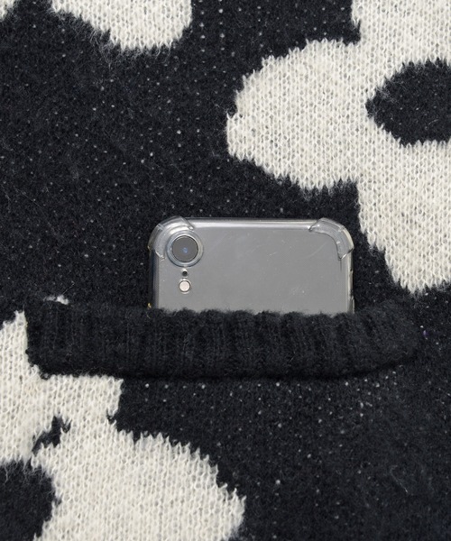 CavariA（キャバリア）の「『CavariA/キャバリア』総柄ジャガード起毛カーディガン（カーディガン/ボレロ・メンズ・マスタード/ブルー/ブラック・M/L）」の22枚目の写真