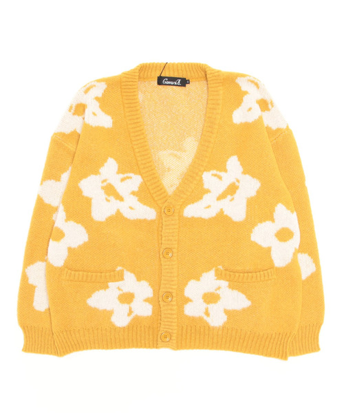 CavariA（キャバリア）の「『CavariA/キャバリア』総柄ジャガード起毛カーディガン（カーディガン/ボレロ・メンズ・マスタード/ブルー/ブラック・M/L）」の7枚目の写真