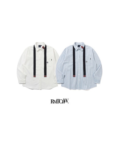 ROMANTIC CROWN（ロマンティッククラウン）の「A'GEM/9 × .kom『ROMANTIC CROWN/ロマンティッククラウン』RC CLUB TIE SHIRT/タイ SHT（シャツ/ブラウス・メンズ・ブルー/ホワイト・M/L）」の15枚目の写真