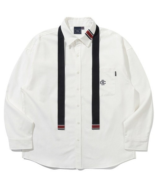 ROMANTIC CROWN（ロマンティッククラウン）の「A'GEM/9 × .kom『ROMANTIC CROWN/ロマンティッククラウン』RC CLUB TIE SHIRT/タイ SHT（シャツ/ブラウス・メンズ・ブルー/ホワイト・M/L）」の7枚目の写真