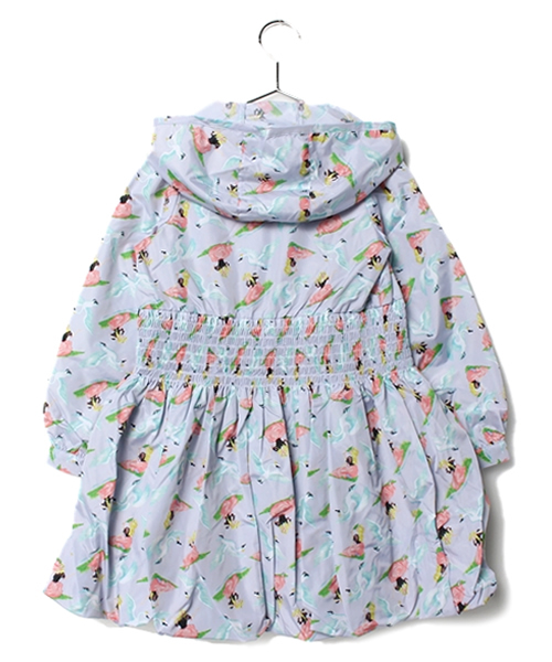 fafa(フェフェ)の「LIV | レインワンピース(レインコート/ポンチョ・キッズ・アイボリー/ラベンダー・SMALL/MEDIUM)」の3枚目の写真
