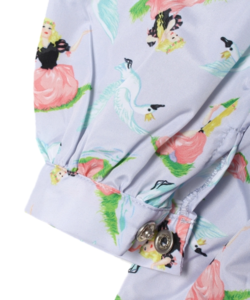 fafa(フェフェ)の「LIV | レインワンピース(レインコート/ポンチョ・キッズ・アイボリー/ラベンダー・SMALL/MEDIUM)」の6枚目の写真