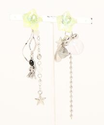 【KKSHOP】星と宇宙飛行士ピアス(MA)