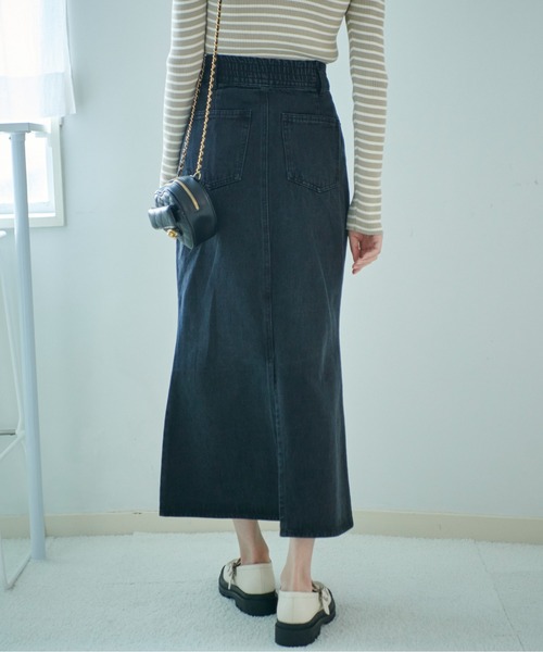 FREE'S MART（フリーズマート）の「[低身長サイズ/Sシリーズ]バックスリットナローデニムスカート（スカート・レディース・ブラック系その他/ブルー系その他2/ダークネイビー・MEDIUM/SMALL/X-SMALL）」の12枚目の写真
