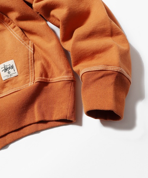 STUSSY(ステューシー)の「STUSSY/ステューシー CONTRAST STITCH LABEL HOOD フーディー(パーカー・メンズ・レンガ・S/L/XL/M)」の6枚目の写真
