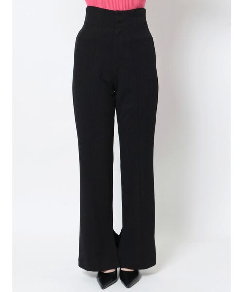 EMODA（エモダ）の「マークウエストフレアパンツ（その他パンツ・レディース・ピンク/ブラック/アイボリー・SMALL/MEDIUM）」の17枚目の写真