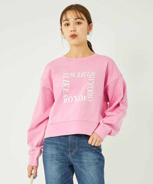 Goodwear(Since1983)（グッドウェア）の「【別注】＜Goodwear＞ロングスリーブ ロゴ スウェット プルオーバー（スウェット・レディース・グレー/ピンク/ネイビー・FREE）」の3枚目の写真