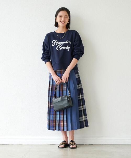 Goodwear(Since1983)（グッドウェア）の「【別注】＜Goodwear＞ロングスリーブ ロゴ スウェット プルオーバー（スウェット・レディース・グレー/ピンク/ネイビー・FREE）」の4枚目の写真