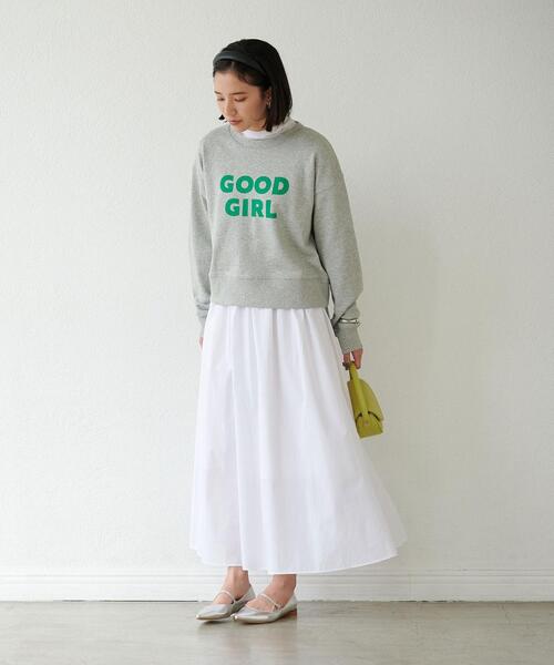 Goodwear(Since1983)（グッドウェア）の「【別注】＜Goodwear＞ロングスリーブ ロゴ スウェット プルオーバー（スウェット・レディース・グレー/ピンク/ネイビー・FREE）」の6枚目の写真