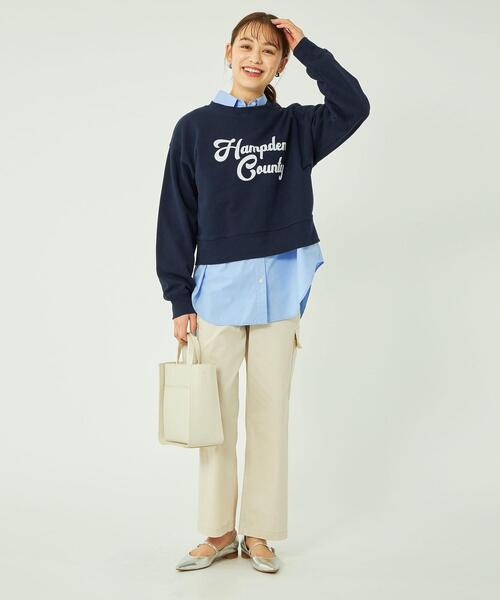 Goodwear(Since1983)（グッドウェア）の「【別注】＜Goodwear＞ロングスリーブ ロゴ スウェット プルオーバー（スウェット・レディース・グレー/ピンク/ネイビー・FREE）」の21枚目の写真