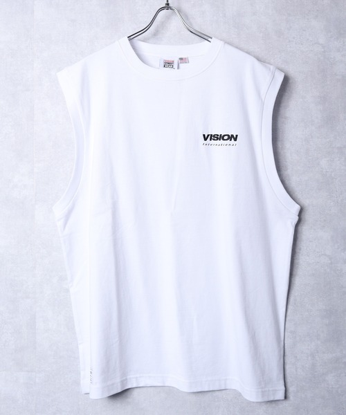 VISION STREET WEAR(ヴィジョンストリートウェア)の「【VISION STREET WEAR】サークルロゴノースリーブTシャツ(Tシャツ/カットソー・メンズ・ブラック/ホワイト系1/ホワイト系2・MEDIUM/LARGE/X-LARGE)」の6枚目の写真