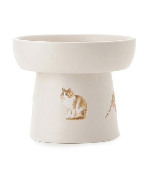 gelato pique(ジェラートピケ)の「【CAT&DOG】【販路限定商品】 ねこ柄フードボウル(その他ペットグッズ・レディース・ベージュ・FREE)」の8枚目の写真
