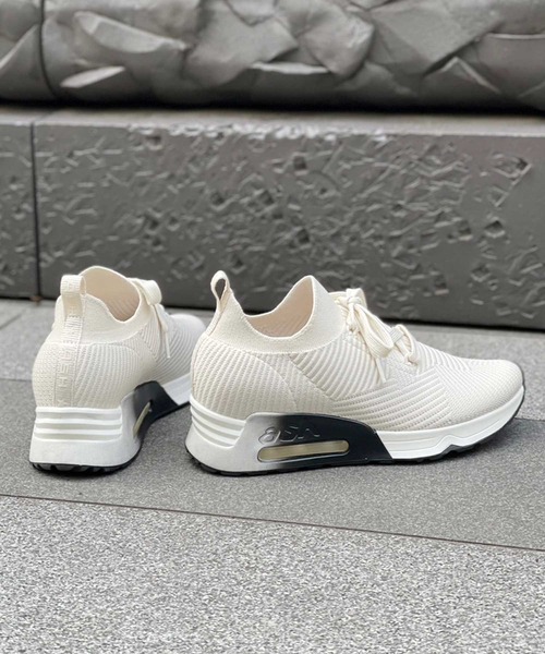 ASH（アッシュ）の「【LARSEN】ニットローカットスニーカー（スニーカー・レディース・ホワイト/ブラック・40/38/39/35/36/37）」の12枚目の写真