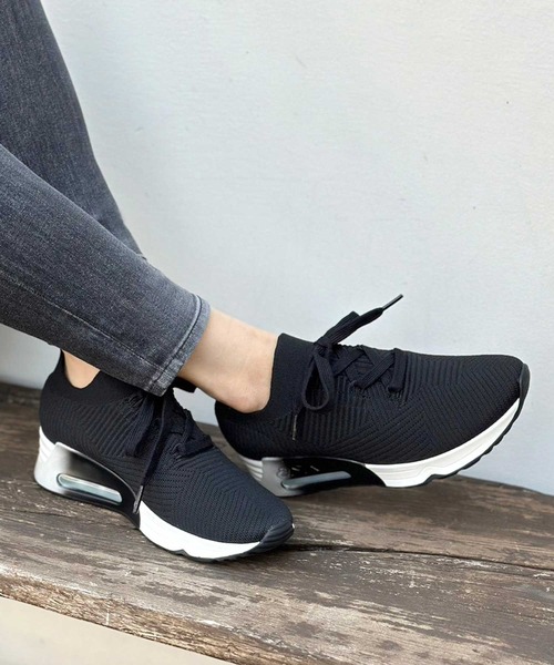 ASH（アッシュ）の「【LARSEN】ニットローカットスニーカー（スニーカー・レディース・ホワイト/ブラック・40/38/39/35/36/37）」の7枚目の写真