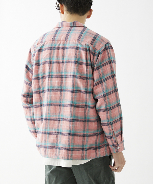 JOURNAL STANDARD relume（ジャーナルスタンダード　レリューム）の「【DAN RIVER/ダンリバー】チェッカーフランネルシャツ（シャツ/ブラウス・メンズ・カーキ/グリーン/ピンク/ネイビー・MEDIUM/LARGE）」の15枚目の写真