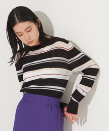 NOMINE | シアーボーダーニット(ニット/セーター)