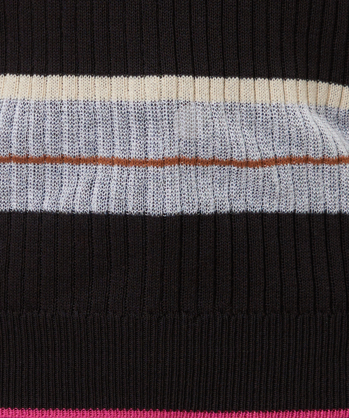 NOMINE（ノミネ）の「シアーボーダーニット（ニット/セーター・レディース・ブラック/グリーン/アイボリー・フリー）」の14枚目の写真