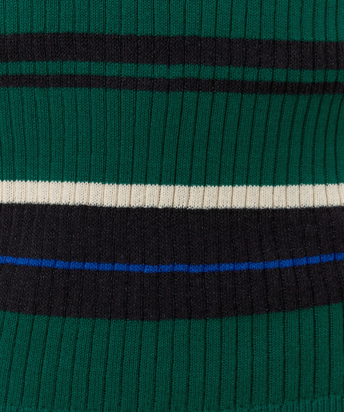 NOMINE（ノミネ）の「シアーボーダーニット（ニット/セーター・レディース・ブラック/グリーン/アイボリー・フリー）」の19枚目の写真