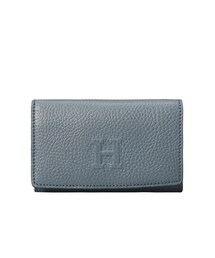 HIROFU ヒロフ ネイビー 二つ折り財布 プラティカ】二つ折り財布 レザー コンパクト ウォレット 本革