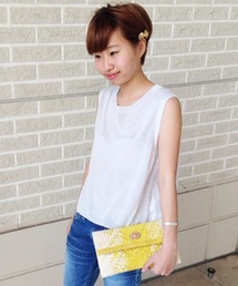 COLLAGE GALLARDAGALANTE | リーフプリントニットプルオーバー(ニット/セーター)