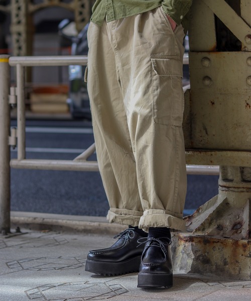 セール】+5.5cm 軽量厚底 シャークソールレースアップシューズ