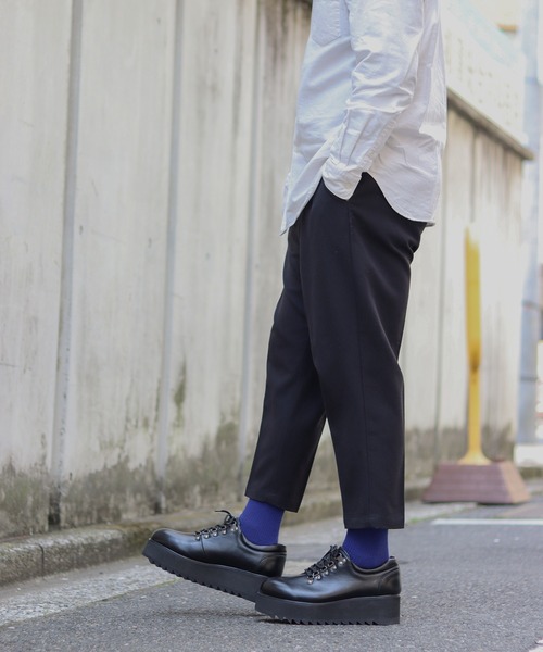 LOVEHUNTER（ラブハンター）の「+5.5cm 軽量厚底 シャークソールレースアップシューズ（ドレスシューズ・メンズ・ブラック/ホワイト/ブラック系2/ブラック系3/ブラック系4・44/43/41/42/40）」の19枚目の写真