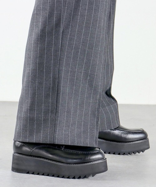 LOVEHUNTER（ラブハンター）の「+5.5cm 軽量厚底 シャークソールレースアップシューズ（ドレスシューズ・メンズ・ブラック/ホワイト/ブラック系2/ブラック系3/ブラック系4・44/43/41/42/40）」の21枚目の写真