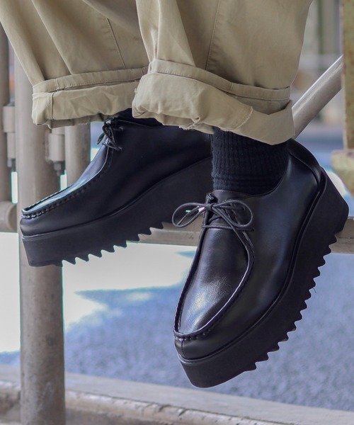 シャークソール厚底レースアップシューズ Jeffrey Campbell