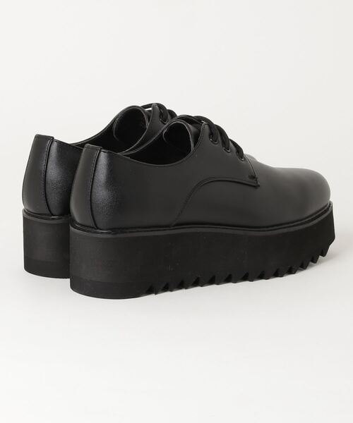 LOVEHUNTER（ラブハンター）の「+5.5cm 軽量厚底 シャークソールレースアップシューズ（ドレスシューズ・メンズ・ブラック/ホワイト/ブラック系2/ブラック系3/ブラック系4・44/43/41/42/40）」の6枚目の写真