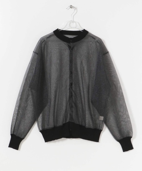 LAATO（ラート）の「SHEER CARDIGAN（カーディガン/ボレロ・レディース・ブラック/オフホワイト・FREE）」の6枚目の写真