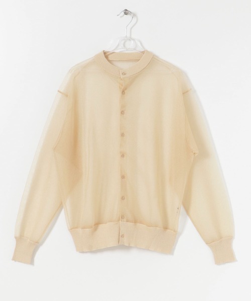 LAATO（ラート）の「SHEER CARDIGAN（カーディガン/ボレロ・レディース・ブラック/オフホワイト・FREE）」の7枚目の写真