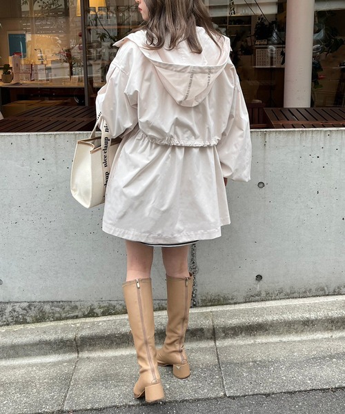 one after another NICE CLAUP(ワンアフターアナザーナイスクラップ)の「ショートにもジレにもなる/マルチウェイマウンテンパーカー(マウンテンパーカー・レディース・ブラック/オフホワイト/ベージュ・FREE)」の12枚目の写真