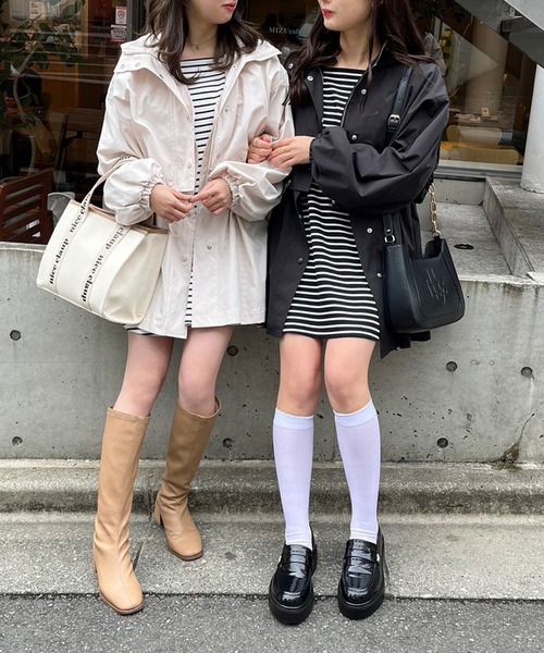 one after another NICE CLAUP(ワンアフターアナザーナイスクラップ)の「ショートにもジレにもなる/マルチウェイマウンテンパーカー(マウンテンパーカー・レディース・ブラック/オフホワイト/ベージュ・FREE)」の16枚目の写真