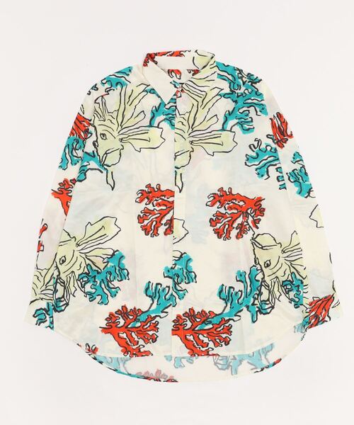 BANANATIME（バナナタイム）の「BANANATIME(バナナタイム) OVER SIZED SH HIDE&SEEK ECRU（シャツ/ブラウス・レディース・その他6・S）」の7枚目の写真