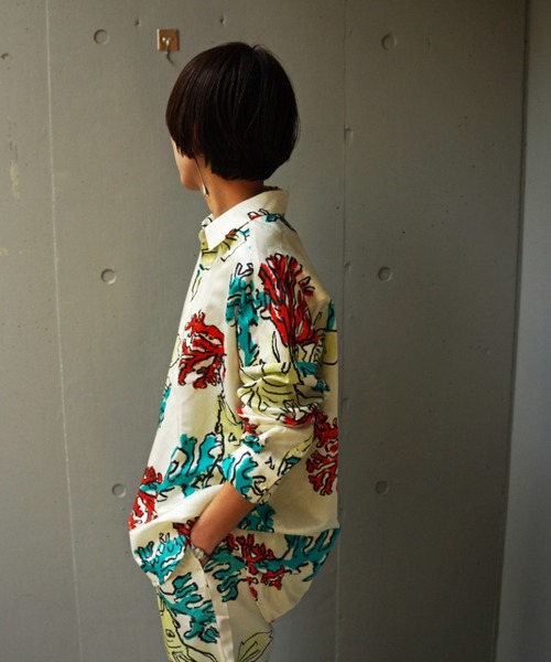 BANANATIME（バナナタイム）の「BANANATIME(バナナタイム) OVER SIZED SH HIDE&SEEK ECRU（シャツ/ブラウス・レディース・その他6・S）」の4枚目の写真