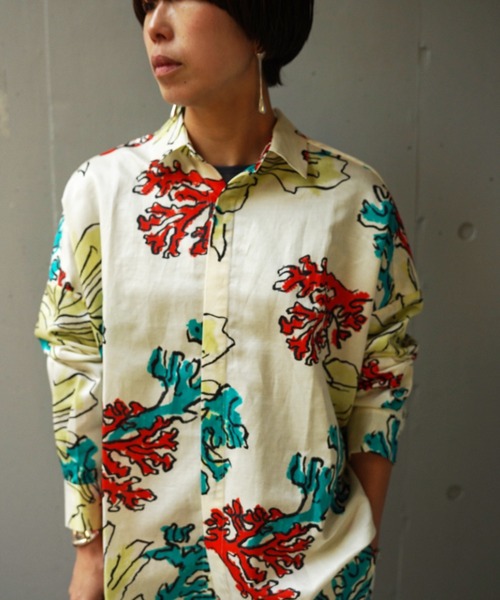 BANANATIME（バナナタイム）の「BANANATIME(バナナタイム) OVER SIZED SH HIDE&SEEK ECRU（シャツ/ブラウス・レディース・その他6・S）」の6枚目の写真