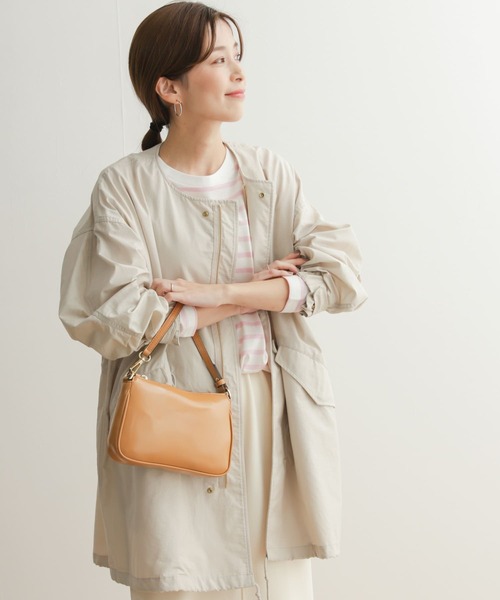 URBAN RESEARCH DOORS(アーバンリサーチドアーズ)の「ノーカラーモッズコート(モッズコート・レディース・ライトベージュ/カーキ・MEDIUM)」の10枚目の写真