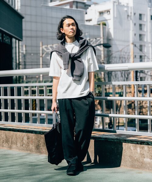 LACOSTE（ラコステ）の「【LACOSTE / ラコステ】別注 モックネック Tシャツ（Tシャツ/カットソー・メンズ・ブルー/ブラック/ホワイト/ネイビー・3/4/5）」の6枚目の写真