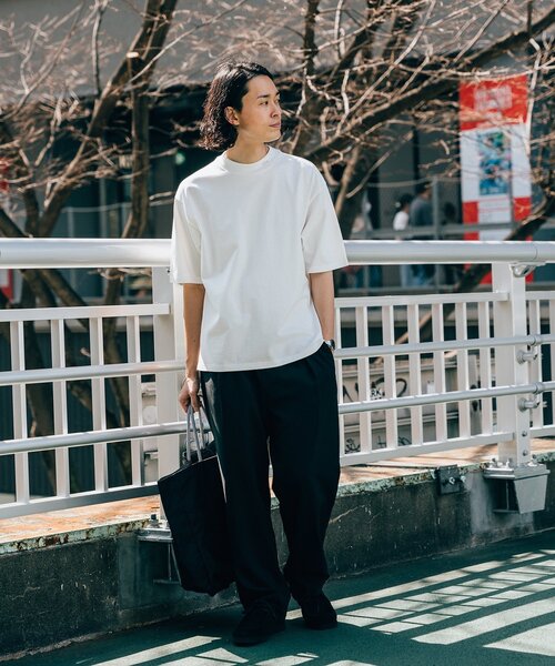 LACOSTE（ラコステ）の「【LACOSTE / ラコステ】別注 モックネック Tシャツ（Tシャツ/カットソー・メンズ・ブルー/ブラック/ホワイト/ネイビー・3/4/5）」の7枚目の写真