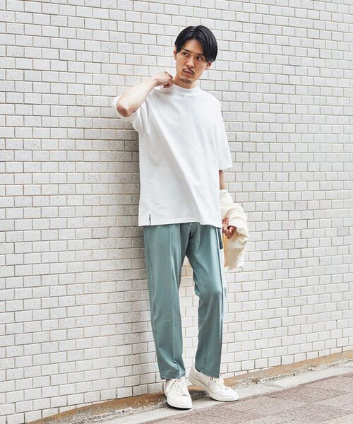 LACOSTE（ラコステ）の「【LACOSTE / ラコステ】別注 モックネック Tシャツ（Tシャツ/カットソー・メンズ・ブルー/ブラック/ホワイト/ネイビー・3/4/5）」の10枚目の写真