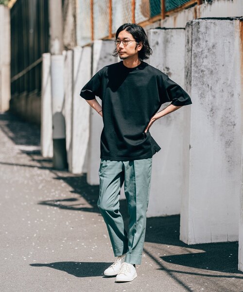 LACOSTE（ラコステ）の「【LACOSTE / ラコステ】別注 モックネック Tシャツ（Tシャツ/カットソー・メンズ・ブルー/ブラック/ホワイト/ネイビー・3/4/5）」の12枚目の写真