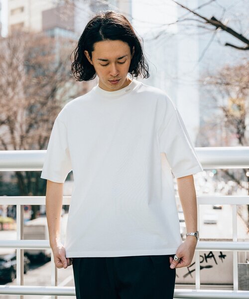 LACOSTE（ラコステ）の「【LACOSTE / ラコステ】別注 モックネック Tシャツ（Tシャツ/カットソー・メンズ・ブルー/ブラック/ホワイト/ネイビー・3/4/5）」の19枚目の写真