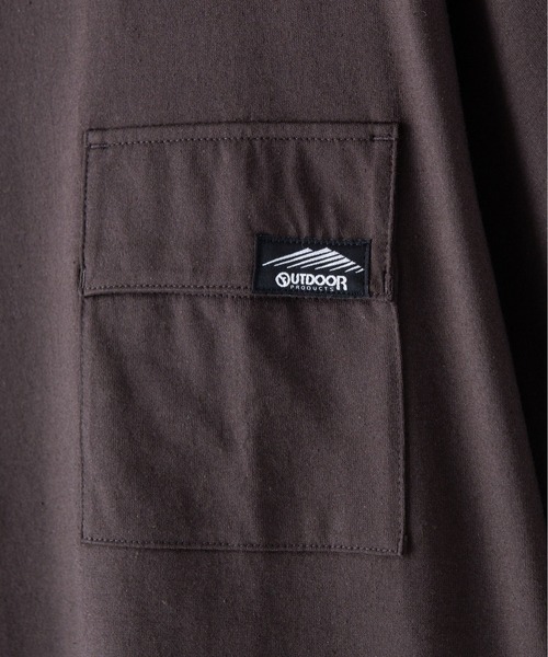 OUTDOOR PRODUCTS（アウトドアプロダクツ）の「【OUTDOOR PRODUCTS/アウトドアプロダクツ】USAコットン　フラップポケット　ビッグシルエット　Tシャツ（Tシャツ/カットソー・メンズ・カーキ/チャコールグレー/ブラック/ブラウン/ホワイト/ブルー系その他・MEDIUM/LARGE/X-LARGE）」の19枚目の写真