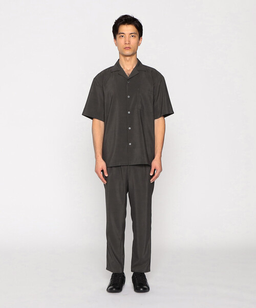 COMME CA ISM（コムサイズム）の「リネンライク ポリエステル オープンカラーシャツ（シャツ/ブラウス・メンズ・カーキ/ブラック/ネイビー/ベージュ・MEDIUM/LARGE/X-LARGE）」の7枚目の写真