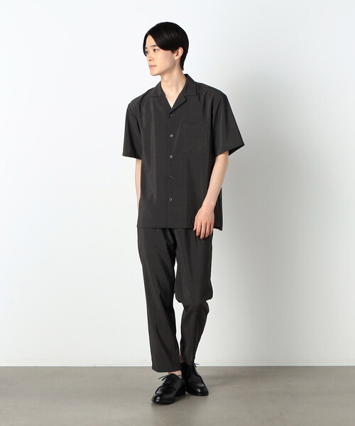 COMME CA ISM（コムサイズム）の「リネンライク ポリエステル オープンカラーシャツ（シャツ/ブラウス・メンズ・カーキ/ブラック/ネイビー/ベージュ・MEDIUM/LARGE/X-LARGE）」の10枚目の写真