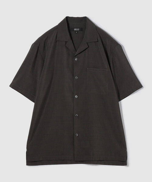 COMME CA ISM（コムサイズム）の「リネンライク ポリエステル オープンカラーシャツ（シャツ/ブラウス・メンズ・カーキ/ブラック/ネイビー/ベージュ・MEDIUM/LARGE/X-LARGE）」の12枚目の写真