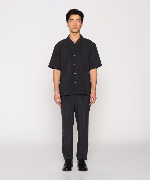 COMME CA ISM（コムサイズム）の「リネンライク ポリエステル オープンカラーシャツ（シャツ/ブラウス・メンズ・カーキ/ブラック/ネイビー/ベージュ・MEDIUM/LARGE/X-LARGE）」の14枚目の写真