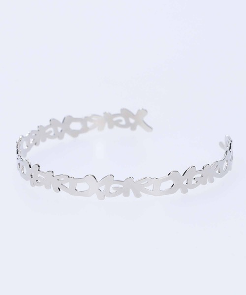 X-girl(エックスガール)の「X-GIRL LOGO CHOKER(チョーカー・レディース・シルバー/ゴールド・ONE SIZE)」の2枚目の写真